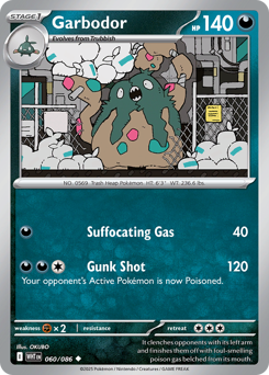 Garbodor 060/173 Poké Ball NM (ITA)