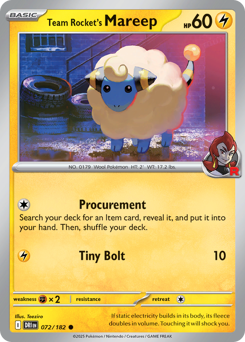 Mareep del Team Rocket 072/244 NM (ITA)