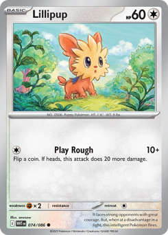 Lillipup 074/173 Poké Ball NM (ITA)