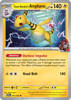 Ampharos del Team Rocket 074/244 NM (ITA)