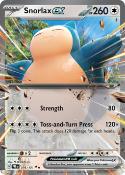 Snorlax-ex 076/180 Poké Ball NM (ITA)
