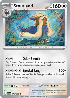 Stoutland 076/173 Poké Ball NM (ITA)