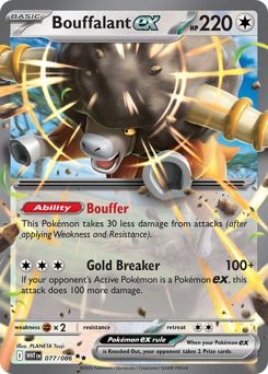 Bouffalant-ex 077/173 Master Ball NM (ITA)