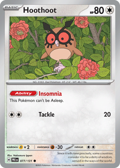 Hoothoot 077/180 Poké Ball NM (ITA)