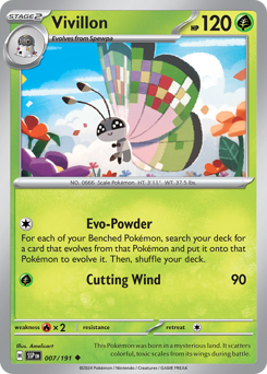 Vivillon 007/252 Reverse NM (ITA)