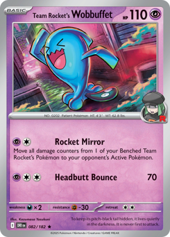Wobbuffet del Team Rocket 082/244 NM (ITA)