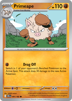 Primeape 091/244 Reverse NM (ITA)