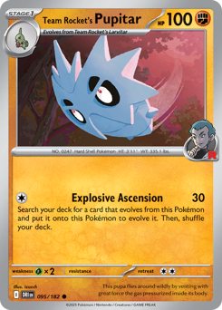 Pupitar del Team Rocket 095/244 NM (ITA)