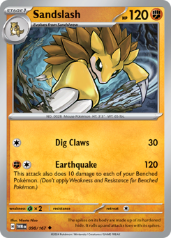 Sandslash 098/226 Reverse NM (ITA)