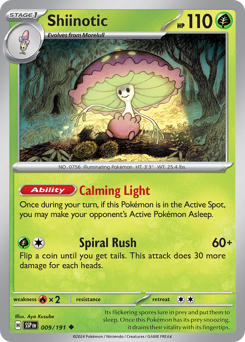 Shiinotic 009/252 Reverse NM (ITA)