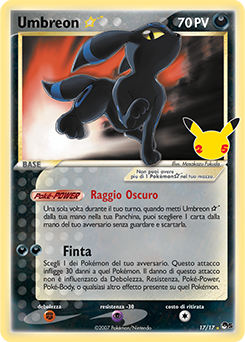 Umbreon g ☆ 17 (Classic) NM (ITA)