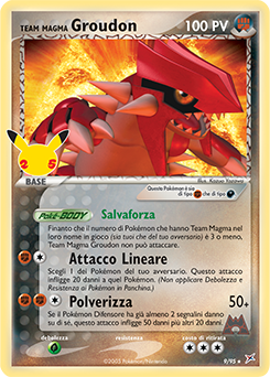 Team Magma Groudon 9 (Classic) NM (ITA)