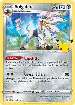 Solgaleo 021/25 Holo NM (ITA)