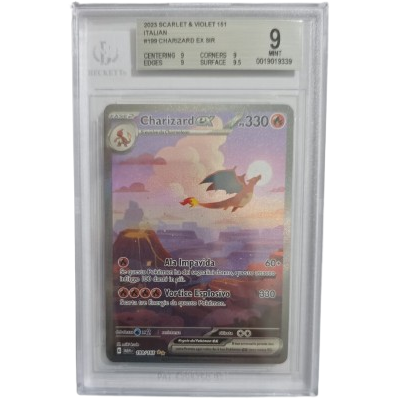 Charizard EX 199/165 Scarlatto e Violetto 151 - BGS 9 (ITA)