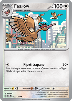 Fearow 103/188 Reverse NM (ITA)
