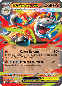 Mega Camerupt-ex 022/188 Reverse NM (ITA)