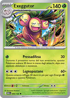 Exeggutor 005/188 Reverse NM (ITA)