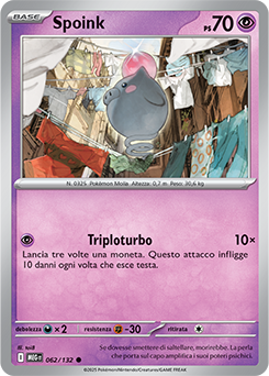 Spoink 062/188 Reverse NM (ITA)