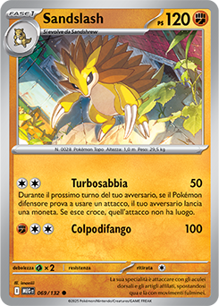 Sandslash 069/188 Reverse NM (ITA)