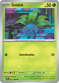 Oddish 001/130 NM (ITA)
