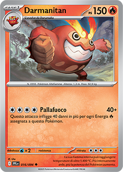 Darmanitan 016/130 Reverse NM (ITA)
