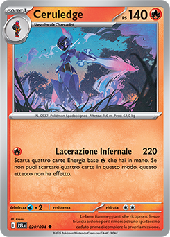 Ceruledge 020/130 Reverse NM (ITA)