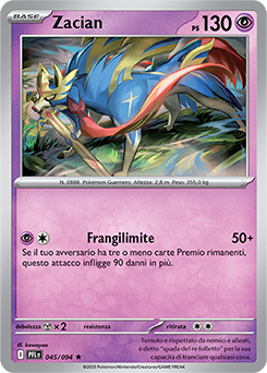 Zacian 045/130 NM (ITA)