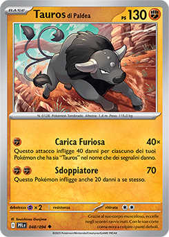 Tauros di Paldea 048/130 NM (ITA)