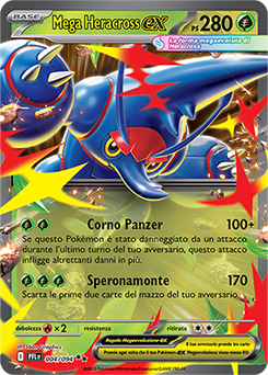 Mega Heracross-ex 004/130 Reverse NM (ITA)