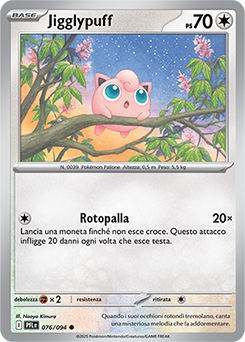 Jigglypuff 076/130 Reverse NM (ITA)