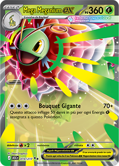Mega Meganium-ex 010/295 Reverse Ball Pattern NM (ITA)
