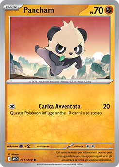 Pancham 115/295 Reverse Ball Pattern NM (ITA)