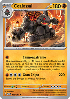Coalossal 120/295 Reverse Ball Pattern NM (ITA)