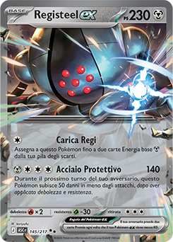 Registeel-ex 145/295 Reverse Ball Pattern NM (ITA)