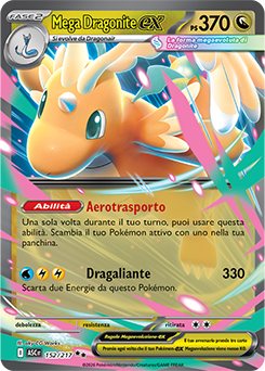 Mega Dragonite-ex 152/295 Reverse Ball Pattern NM (ITA)