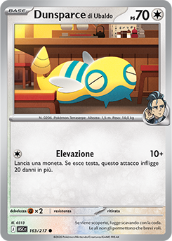Dunsparce di Ubaldo 163/295 Reverse Energy Pattern NM (ITA)