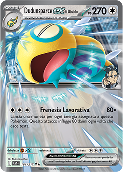 Dudunsparce-ex di Ubaldo 164/295 Reverse Ball Pattern NM (ITA)