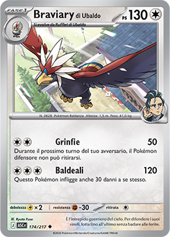 Braviary di Ubaldo 174/295 Reverse Ball Pattern NM (ITA)