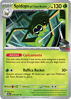 Spidops del Team Rocket 019/295 NM (ITA)