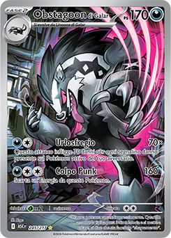 Obstagoon di Galar 245/295 NM (ITA)