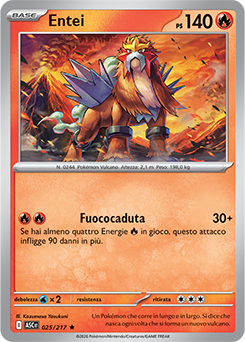 Entei 025/295 Reverse Ball Pattern NM (ITA)