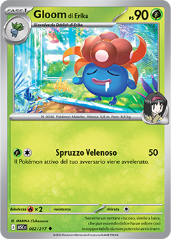 Gloom di Erika 002/295 Reverse Ball Pattern NM (ITA)