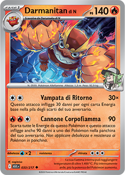 Darmanitan di N 033/295 NM (ITA)