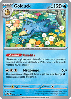 Golduck 040/295 Reverse Ball Pattern NM (ITA)