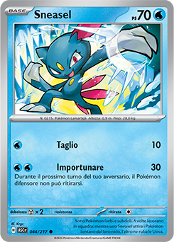 Sneasel 044/295 Reverse Ball Pattern NM (ITA)