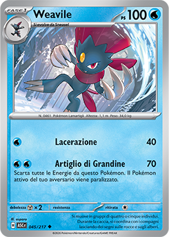 Weavile 045/295 NM (ITA)