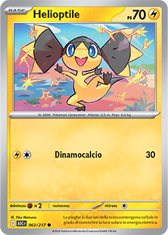 Helioptile 063/295 Reverse Energy Pattern NM (ITA)