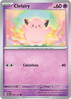 Clefairy 074/295 Reverse Ball Pattern NM (ITA)