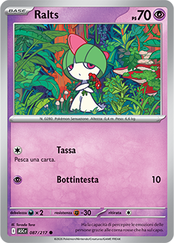Ralts 087/295 Reverse Ball Pattern NM (ITA)