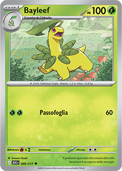 Bayleef 009/295 Reverse Ball Pattern NM (ITA)